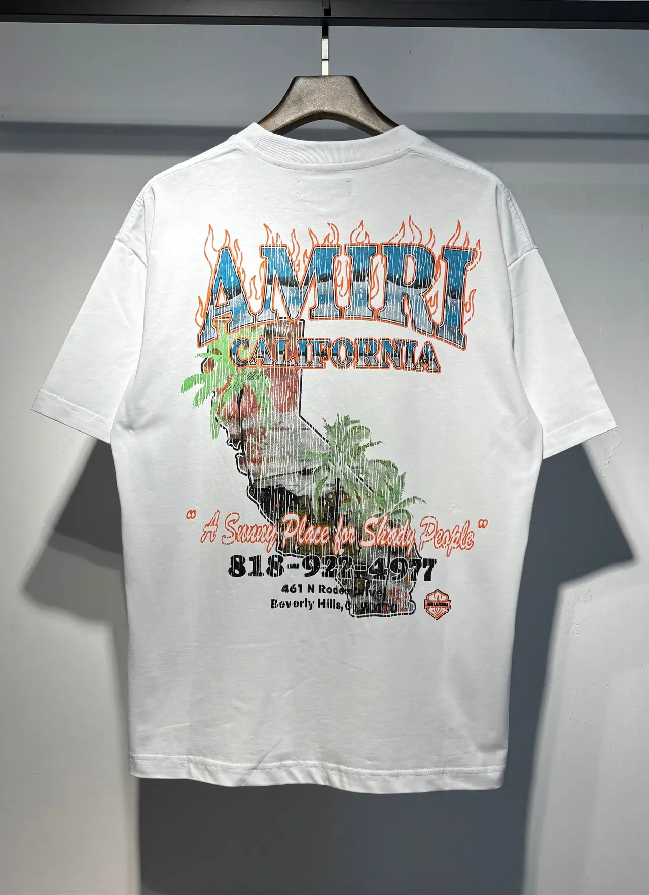 Camiseta oversized Amiri California com estampa gráfica 8