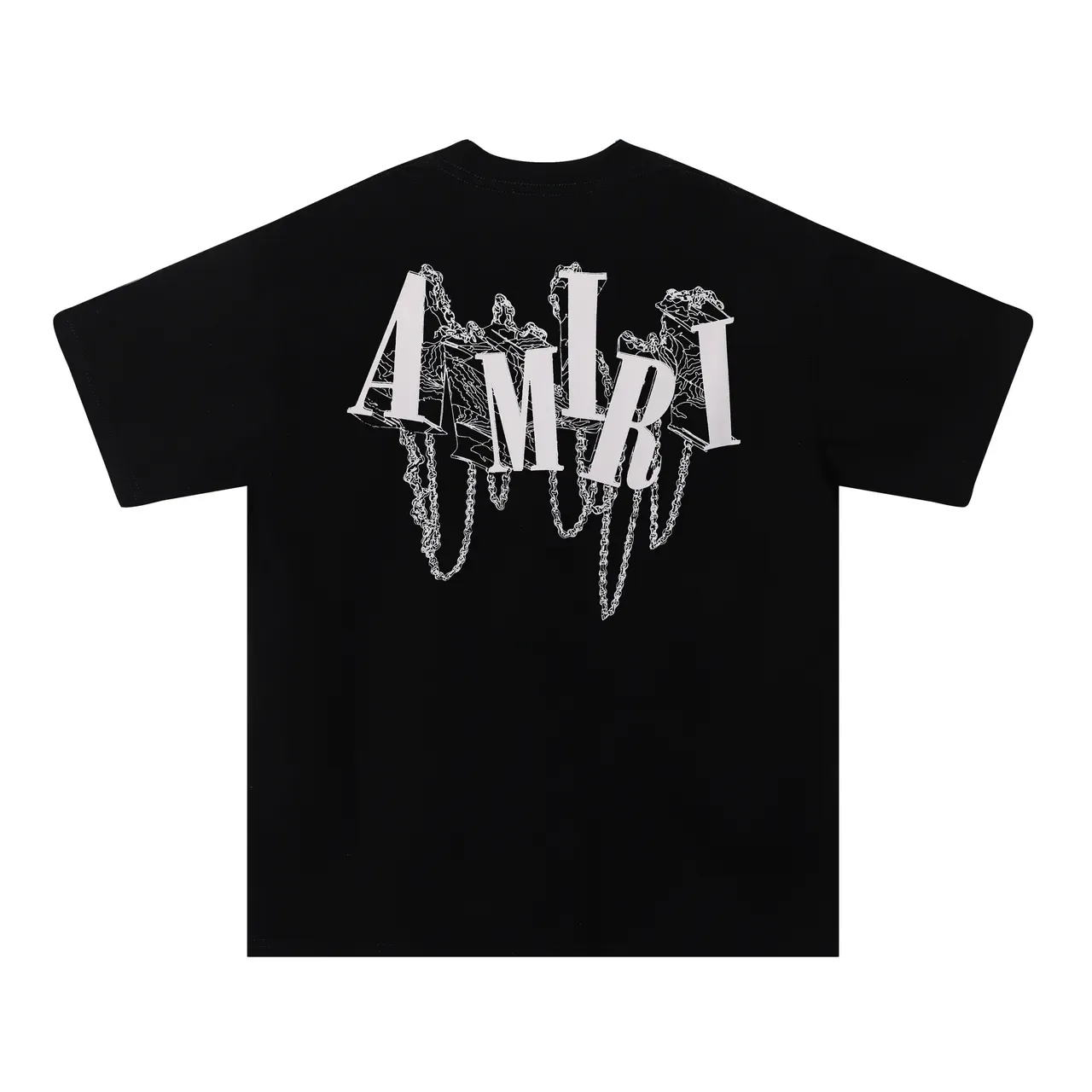 Amiri Graphic Logo Chain Motif Oversized T-Shirt 2