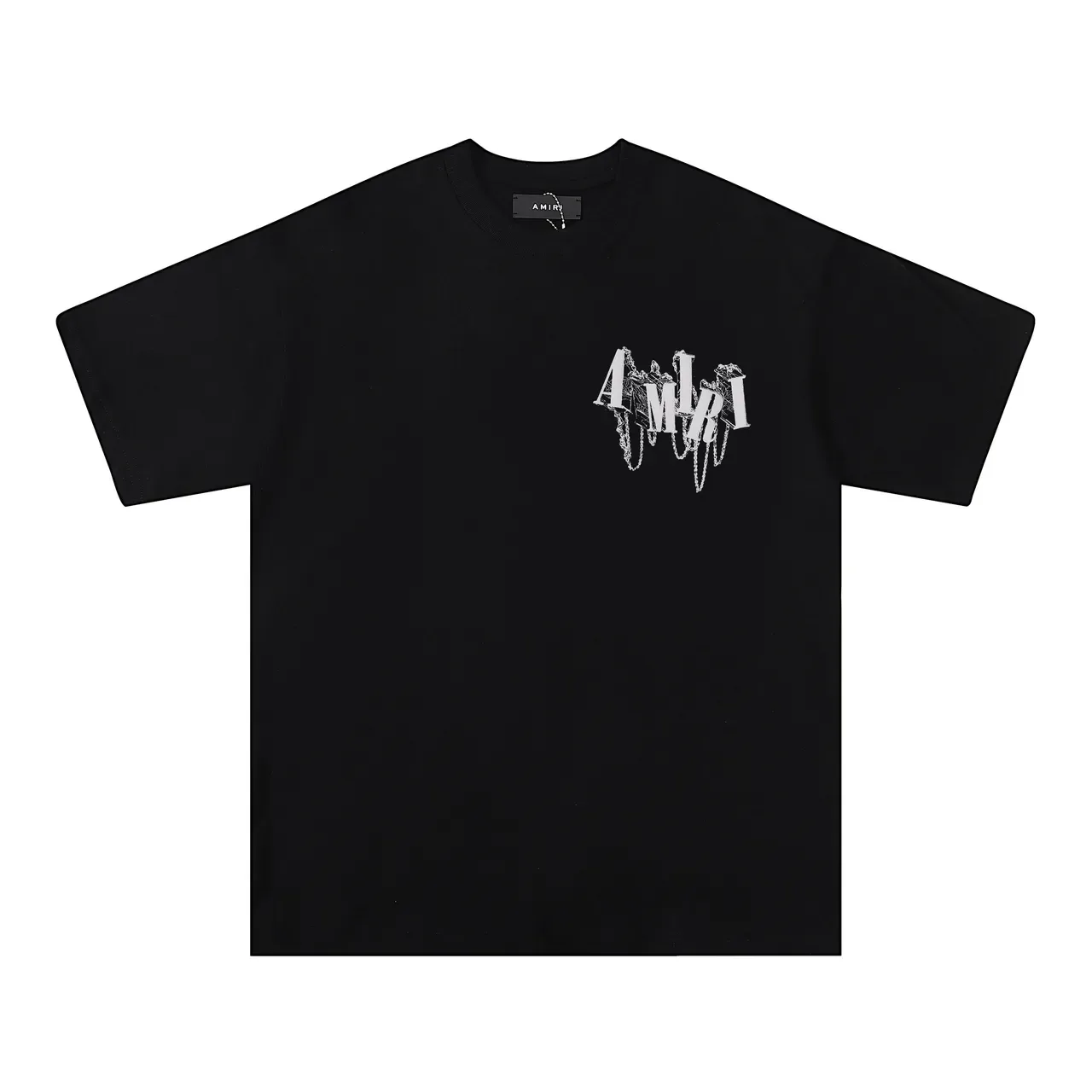 Amiri Graphic Logo Chain Motif Oversized T-Shirt 3