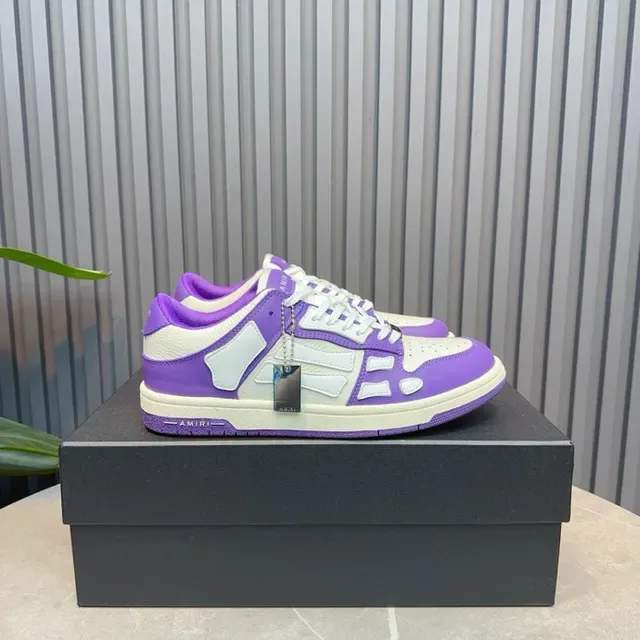 Amiri MA Court Zapatillas Lifestyle Moradas y Blancas 3