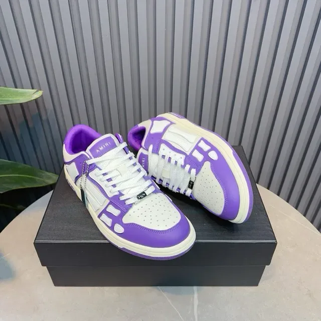 Amiri MA Court Zapatillas Lifestyle Moradas y Blancas 4