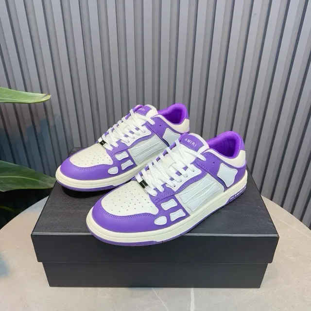 Amiri MA Court Zapatillas Lifestyle Moradas y Blancas 5