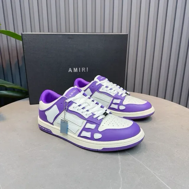 Amiri MA Court Zapatillas Lifestyle Moradas y Blancas 7