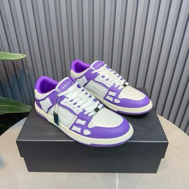 Amiri MA Court Zapatillas Lifestyle Moradas y Blancas 9