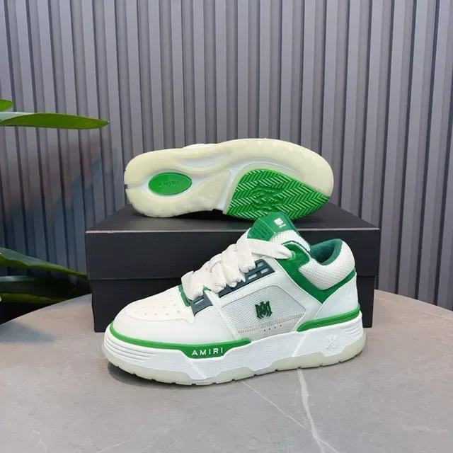Amiri MA Court sneakers lifestyle blancs et verts 2