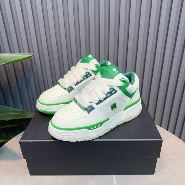 Amiri MA Court sneakers lifestyle blancs et verts 5