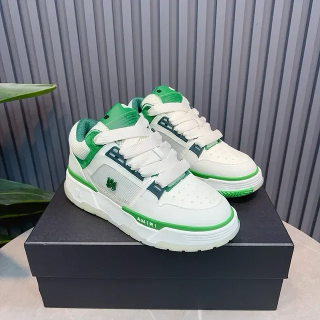 Amiri MA Court sneakers lifestyle blancs et verts 7