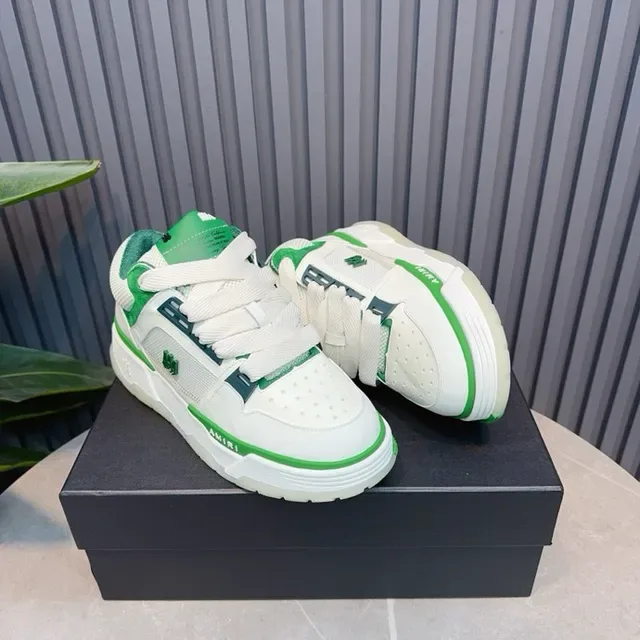 Amiri MA Court sneakers lifestyle blancs et verts 8