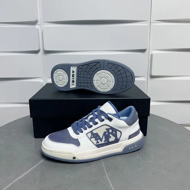 Amiri MA Court Blanc et Periwinkle Lifestyle Sneakers 5