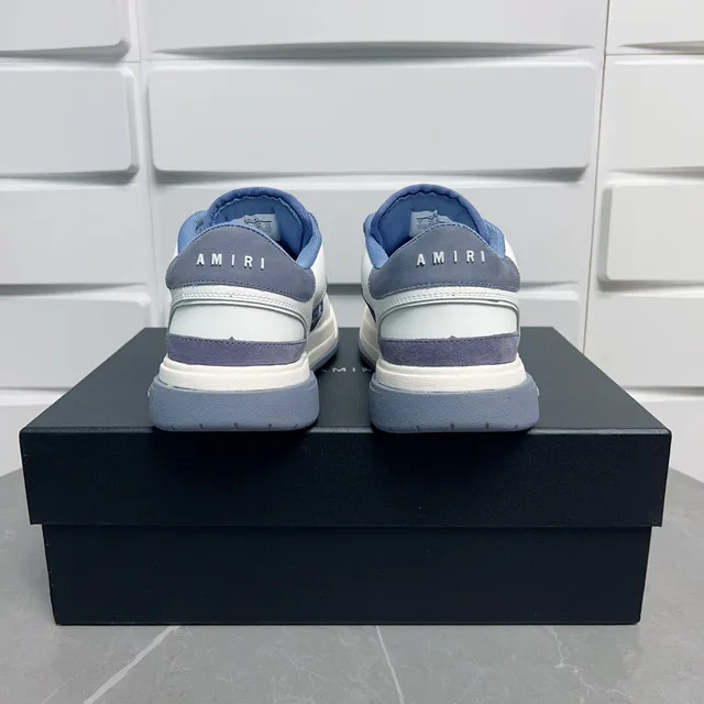 Amiri MA Court Blanc et Periwinkle Lifestyle Sneakers 6