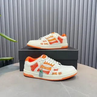 Amiri MA Court Zapatillas Lifestyle Blancas Naranja con Superposición de Bandana