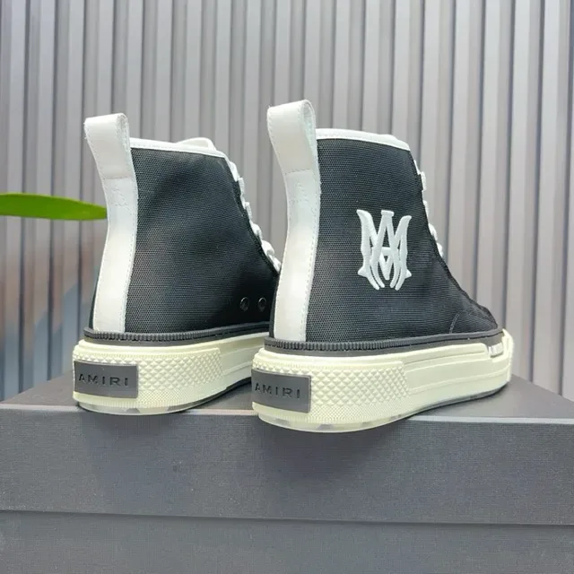 Amiri Skel Top High Black and White Lifestyle Sneakers 8