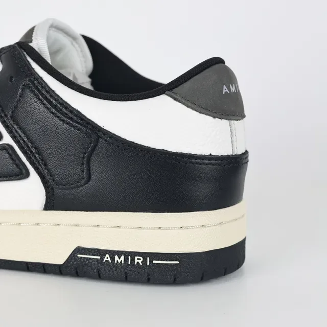 Amiri Skel Top Low Negro Blanco Crema zapatillas lifestyle 4