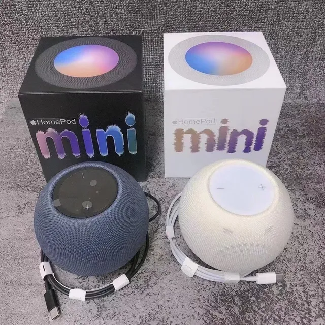 Apple HomePod mini নীল বেইজ গোলকার জাল কাপড় স্মার্ট স্পিকার 2
