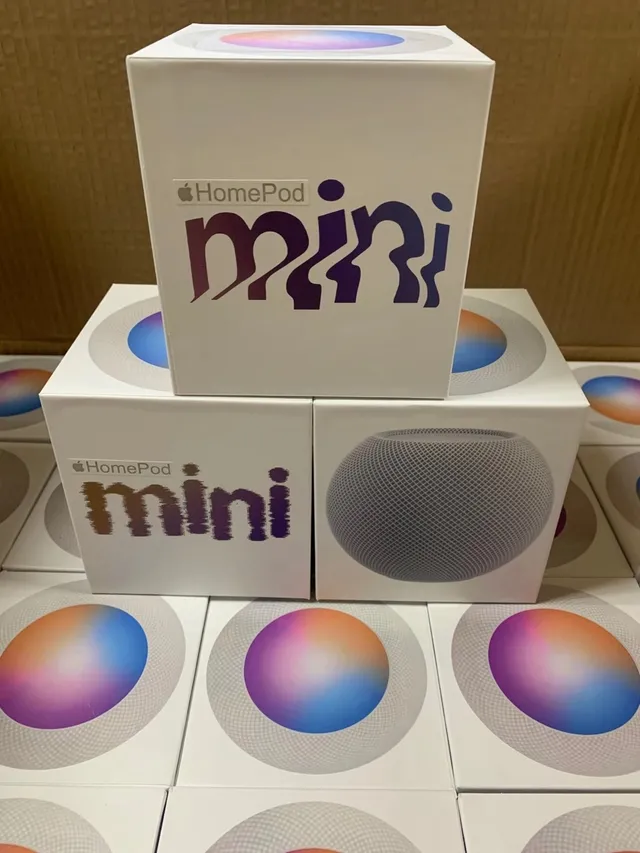Apple HomePod mini নীল বেইজ গোলকার জাল কাপড় স্মার্ট স্পিকার 7
