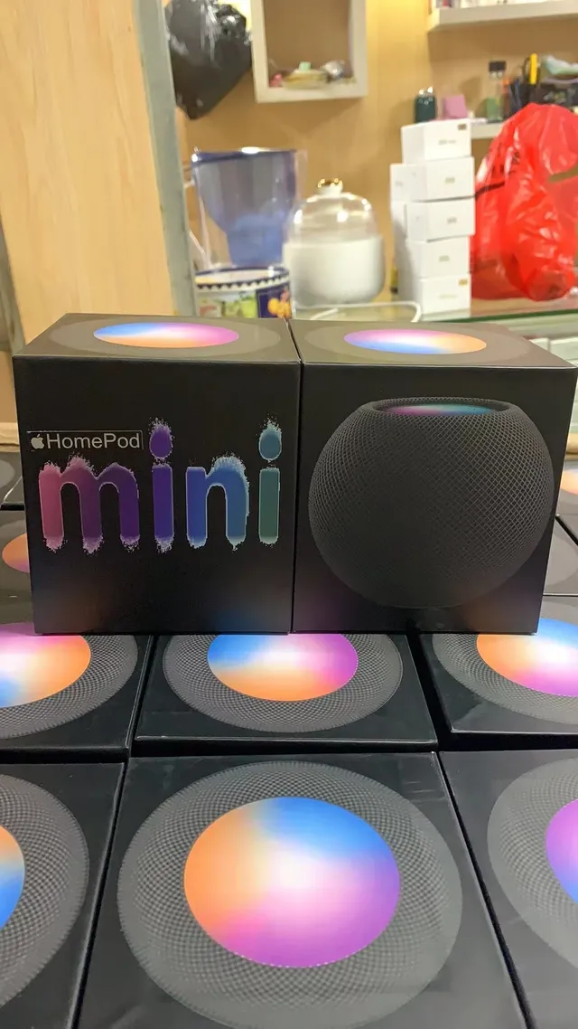 Apple HomePod mini নীল বেইজ গোলকার জাল কাপড় স্মার্ট স্পিকার 8