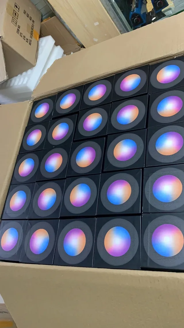 Apple HomePod mini নীল বেইজ গোলকার জাল কাপড় স্মার্ট স্পিকার 9