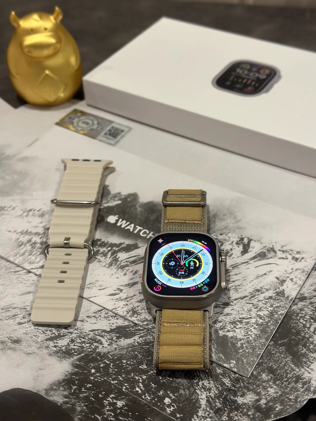 Apple Watch Ultra टाइटेनियम ग्रे खेल घड़ी 2