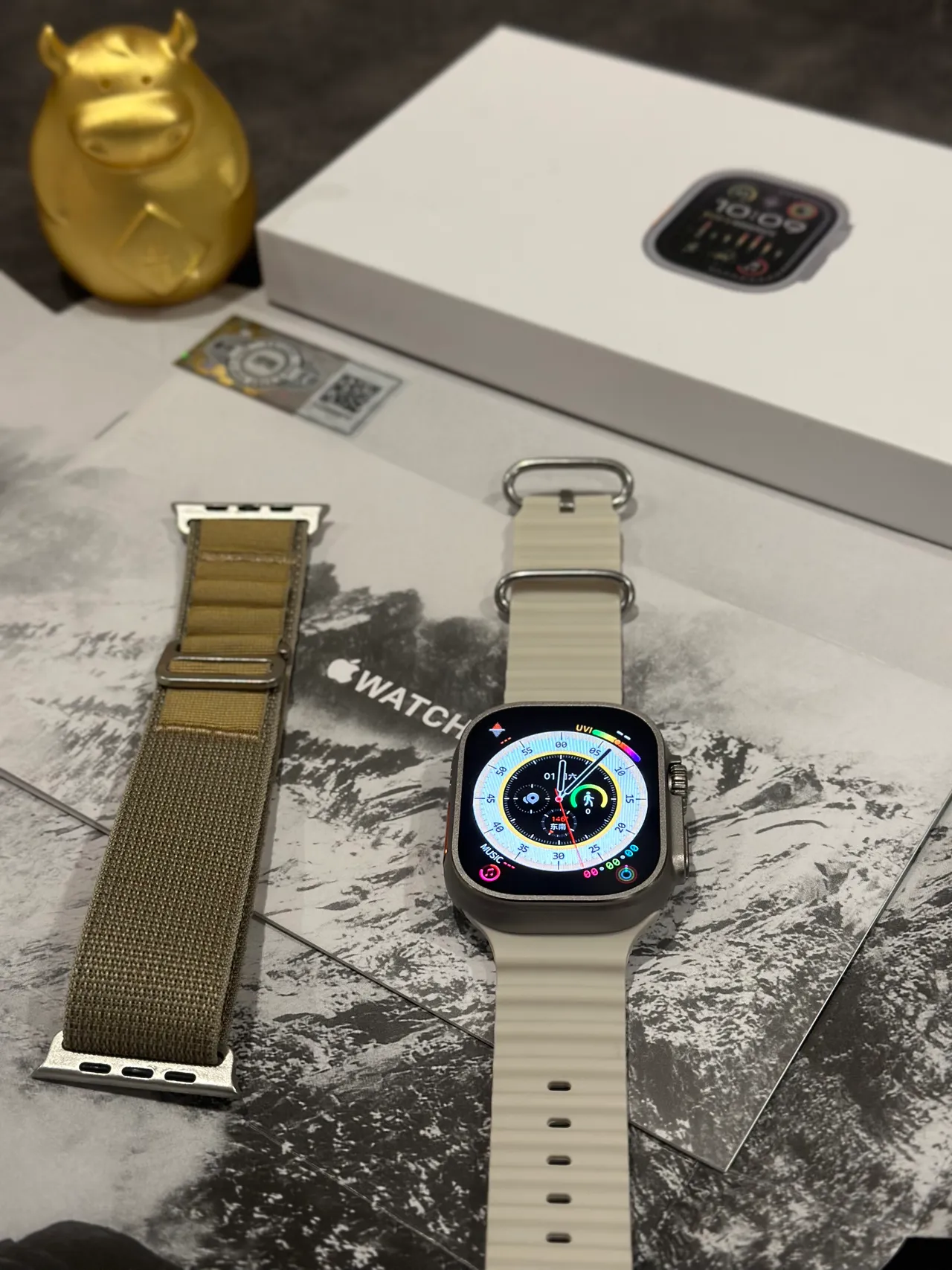 Apple Watch Ultra टाइटेनियम ग्रे खेल घड़ी 17
