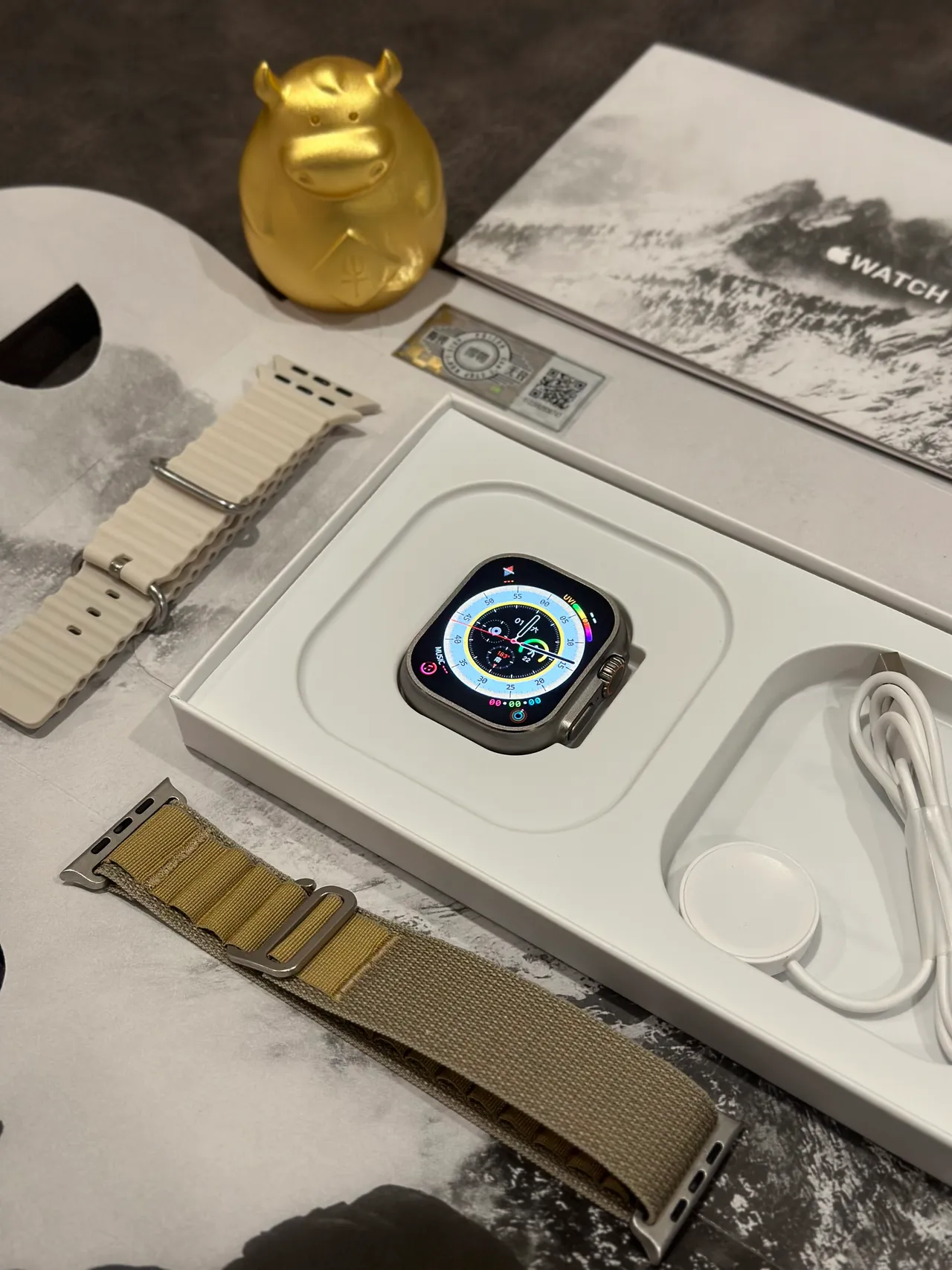 Apple Watch Ultra टाइटेनियम ग्रे खेल घड़ी 20