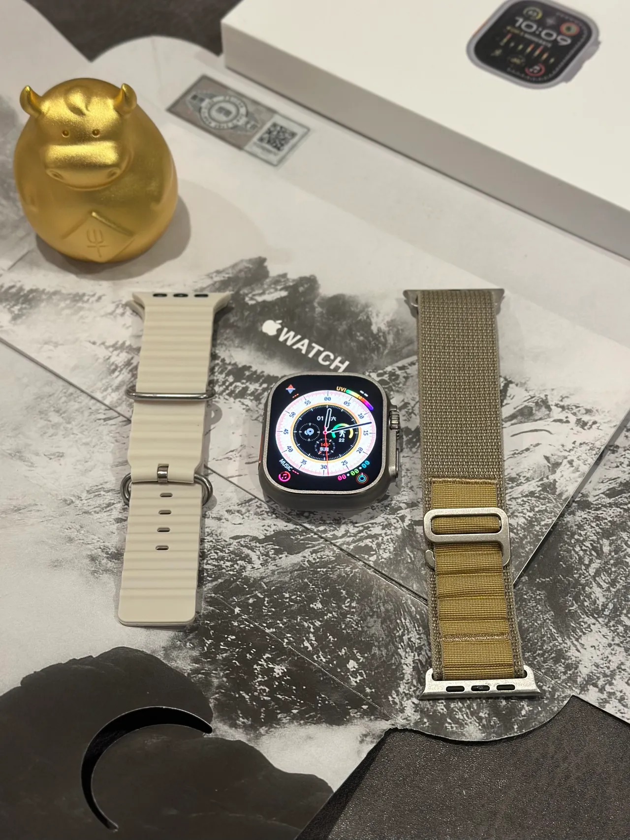 Apple Watch Ultra टाइटेनियम ग्रे खेल घड़ी 21