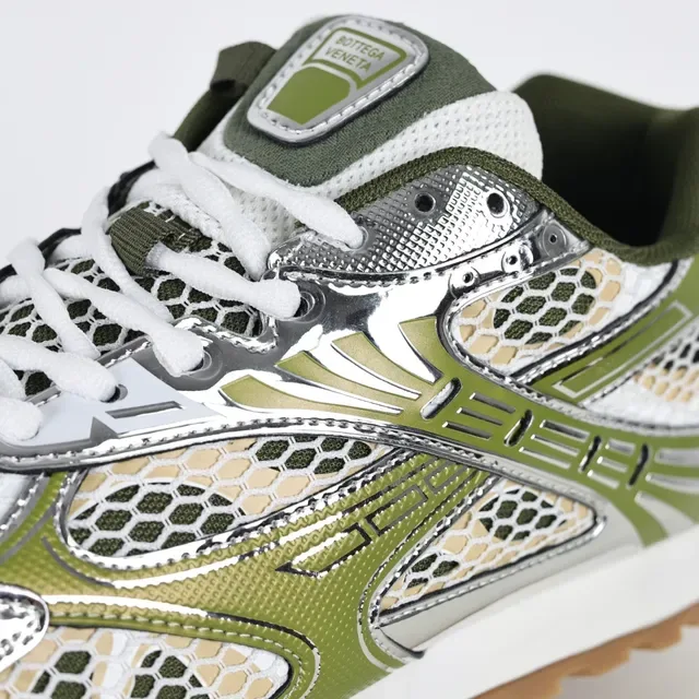 ASICS Gel-Lyte III Olive Green Metallic Silver Lifestyle Sneakers 6