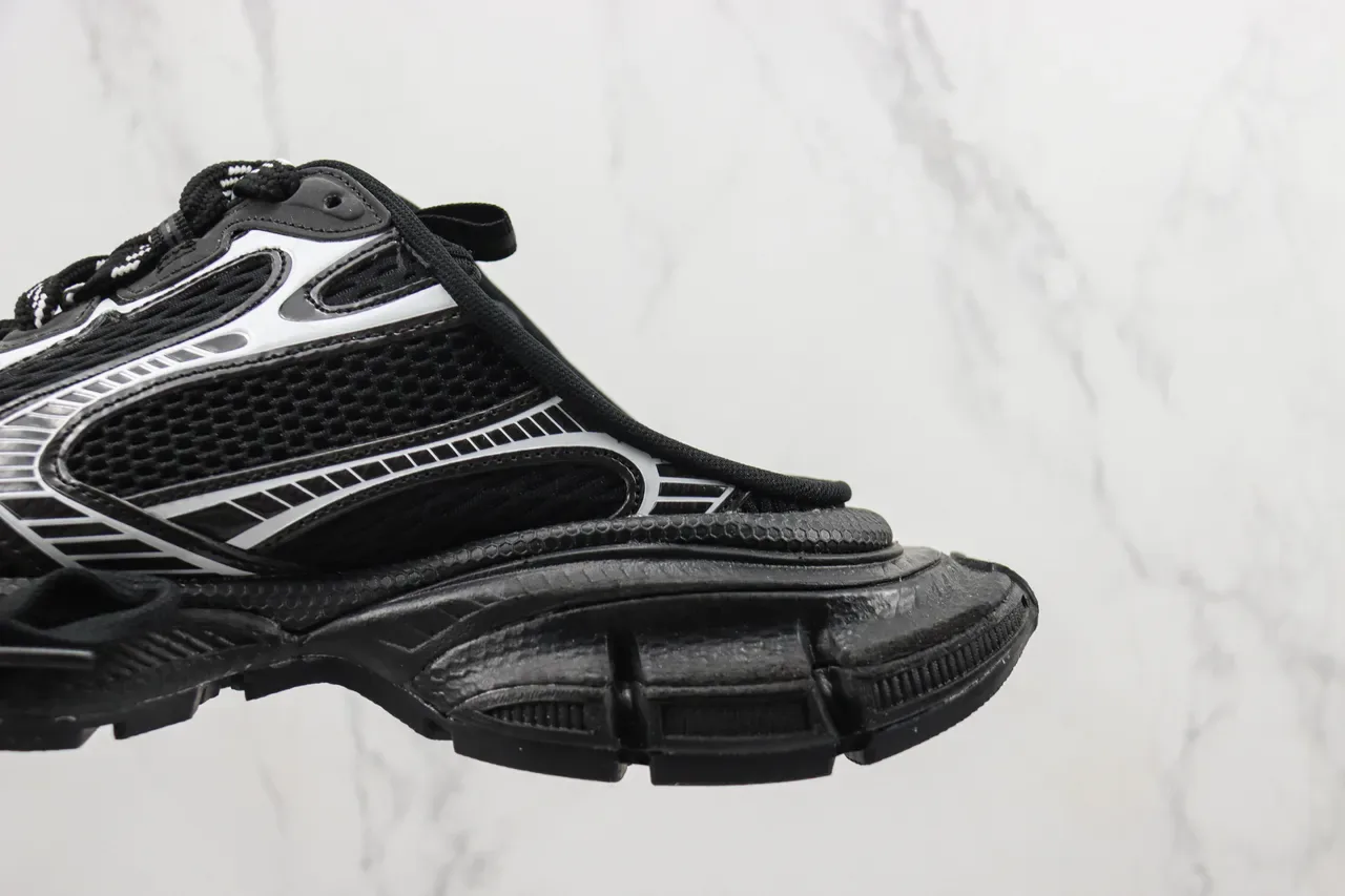 Balenciaga Tênis Chunky Preto e Branco Sola Mesh e Recobrimento Sintético 7