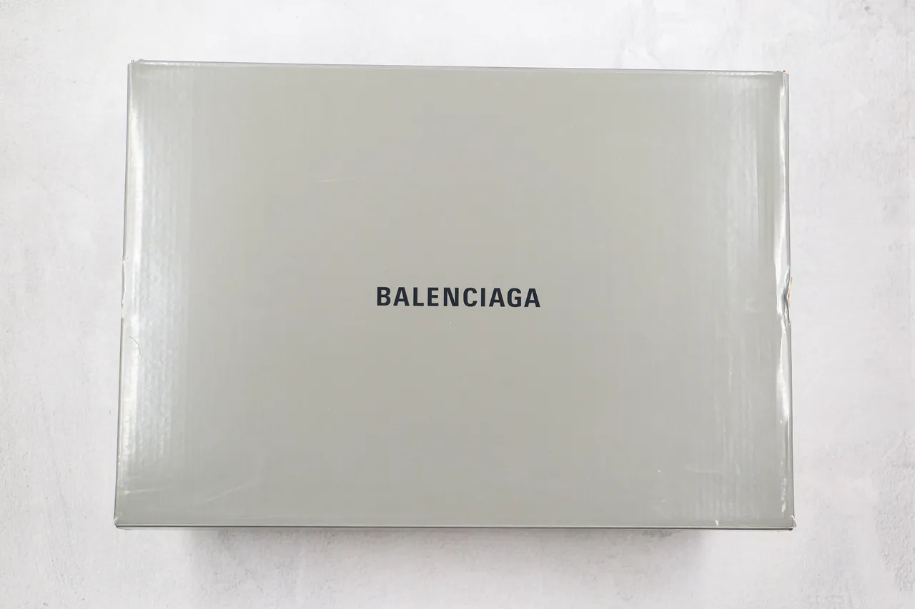 Balenciaga Blue Orange Multi-Layered Cage Upper Oversized Sculpted Sole Chunky Sneakers 2