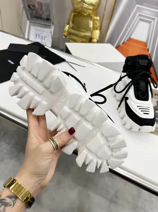 Balenciaga Defender High Black and White Chunky Sneakers 3