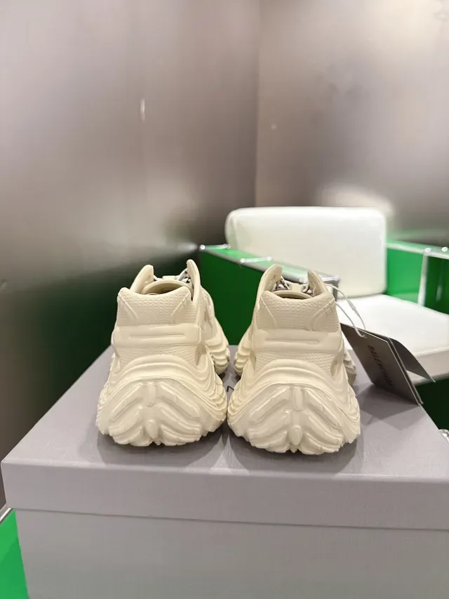 Balenciaga Defender Off-White Perforated Chunky Sneakers 3