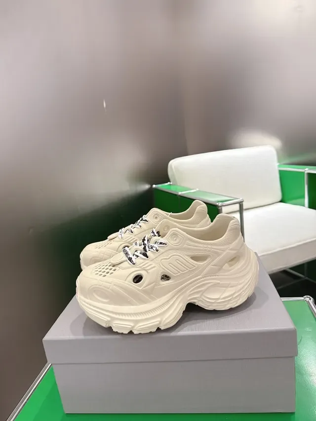 Balenciaga Defender Off-White Perforated Chunky Sneakers 4