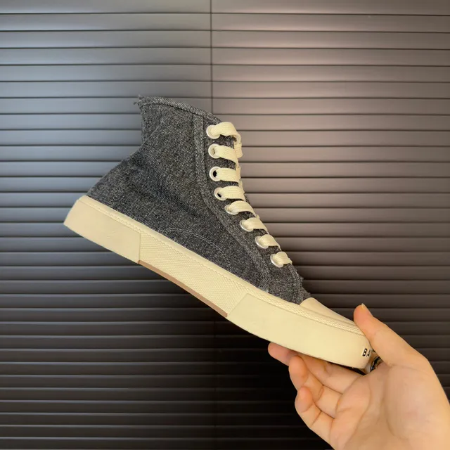 Balenciaga Le Cagole 高灰色帆布生活方式运动鞋 5