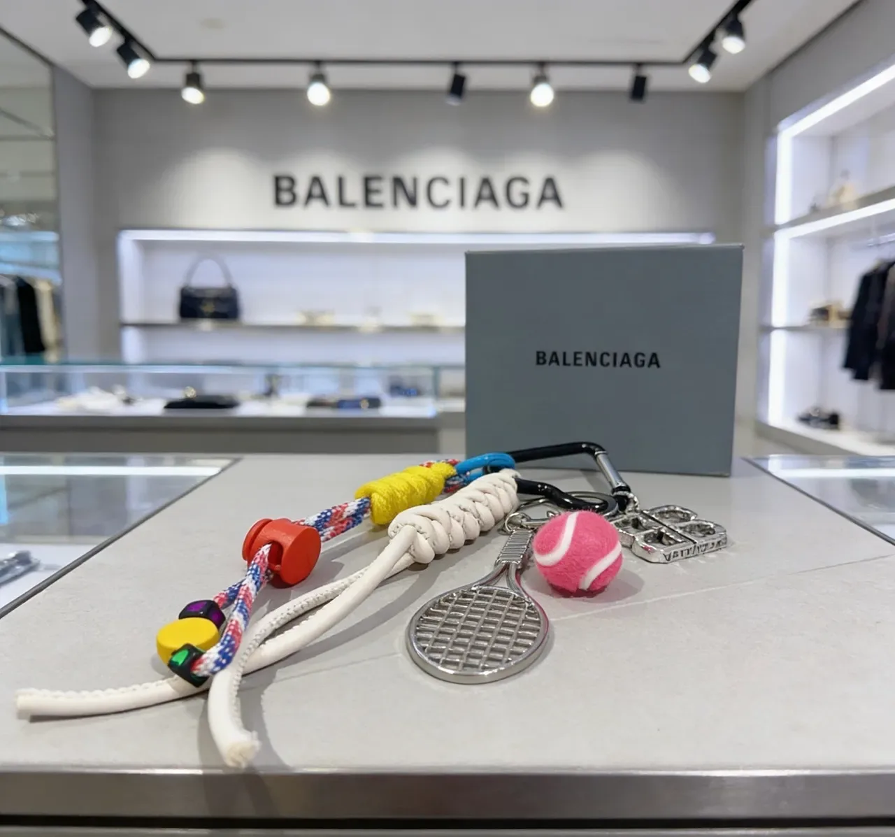 Balenciaga Bijoux Rose Blanc Multi-Component Thème Tennis 5