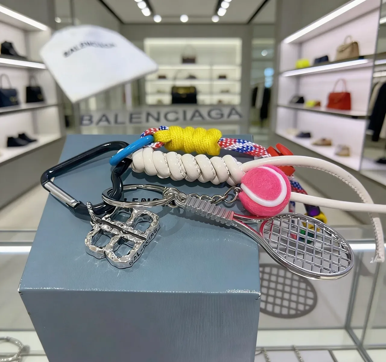 Balenciaga Bijoux Rose Blanc Multi-Component Thème Tennis 6