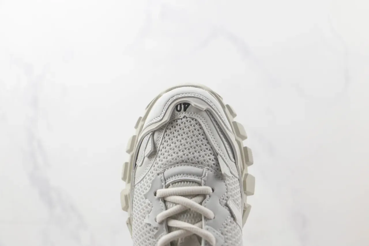 Balenciaga Runner Sneakers Chunky Blanches Maille Perforée 6