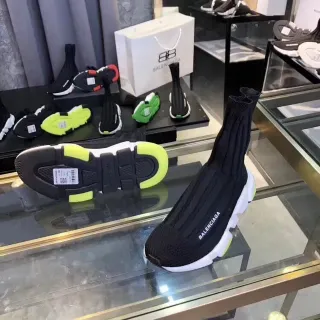 Balenciaga Speed Trainer Black White Neon Yellow Lifestyle Sneakers