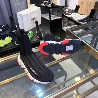 Balenciaga Speed Trainer Black White Red Lifestyle Sneakers