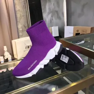 Balenciaga Speed Trainer Purple White Black Lifestyle Sneakers