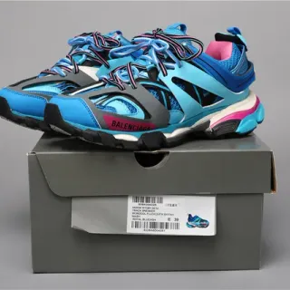 Balenciaga Track Sneaker Royal Blue Cyan Pink Chunky Sneakers