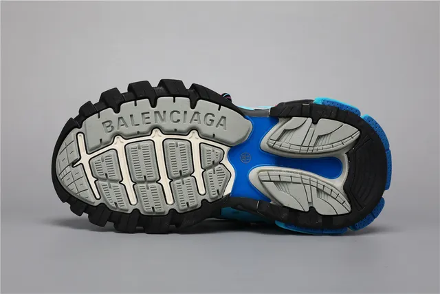 Balenciaga Track Sneaker azul real cian rosa zapatillas con suela gruesa 6