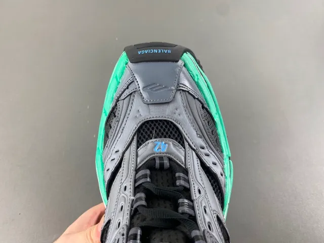 Balenciaga Track Trainer رمادي أسود أخضر حذاء رياضي سميك 5