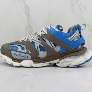 Balenciaga Track Trainer ধূসর বাদামী নীল চংকি স্নিকার্স