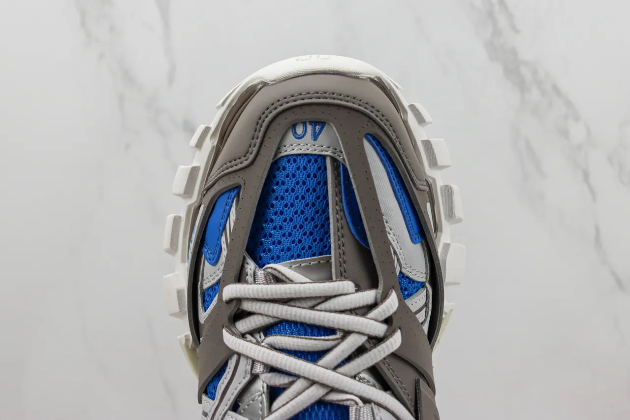 Balenciaga Track Trainer Gray Brown Blue Chunky Sneakers 6