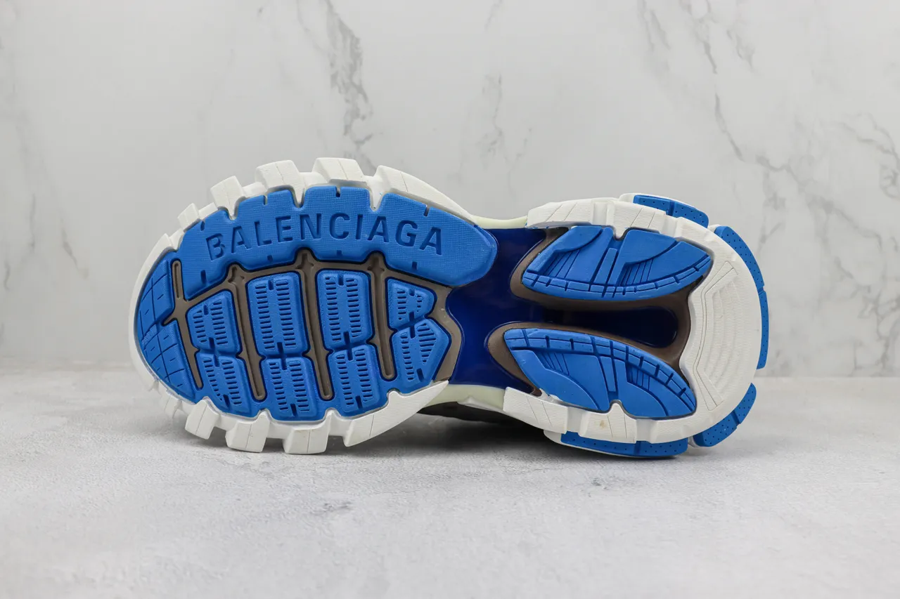 Balenciaga Track Trainer Gray Brown Blue Chunky Sneakers 8