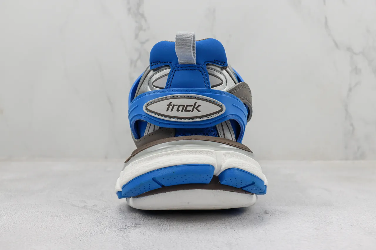 Balenciaga Track Trainer Gray Brown Blue Chunky Sneakers 9