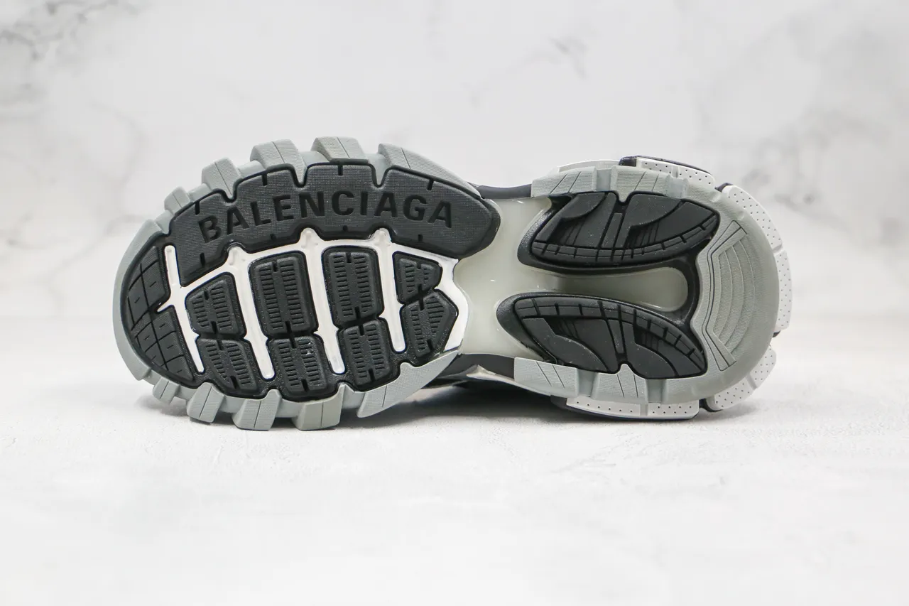 Balenciaga Track Trainer 灰冰蓝厚底运动鞋 2