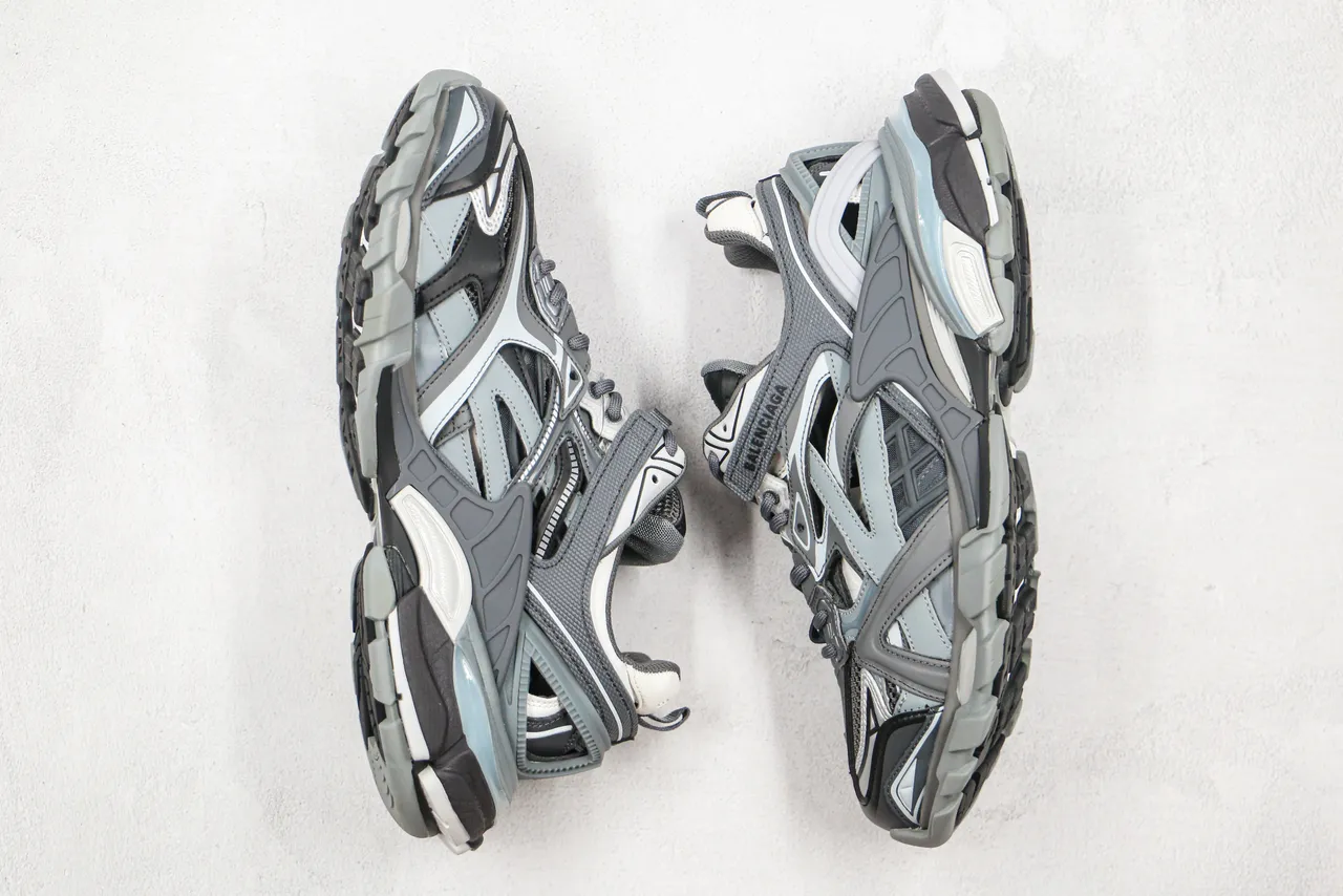 Balenciaga Track Trainer 灰冰蓝厚底运动鞋 9
