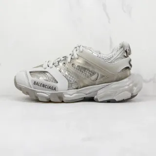 Balenciaga Track Trainer White Gray Transparent Chunky Sneakers