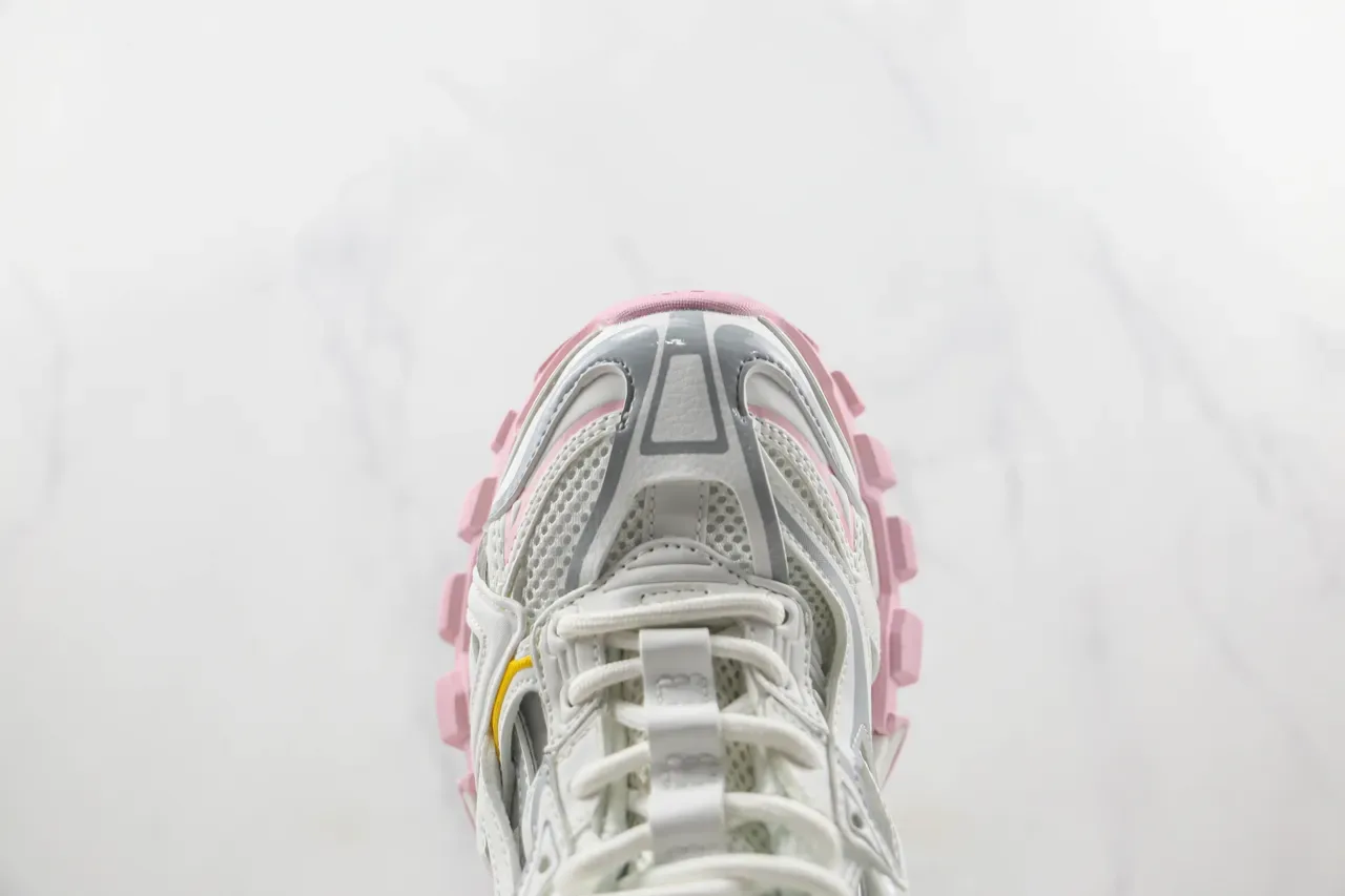 Balenciaga Track Trainer White Pink Yellow Chunky Sneakers 6