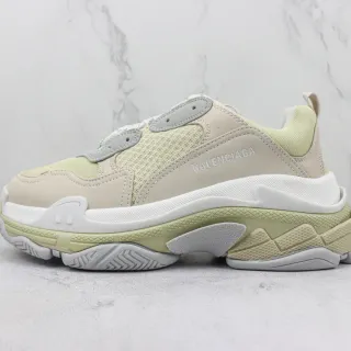 Balenciaga Triple S Pale Green Beige Chunky Sneakers
